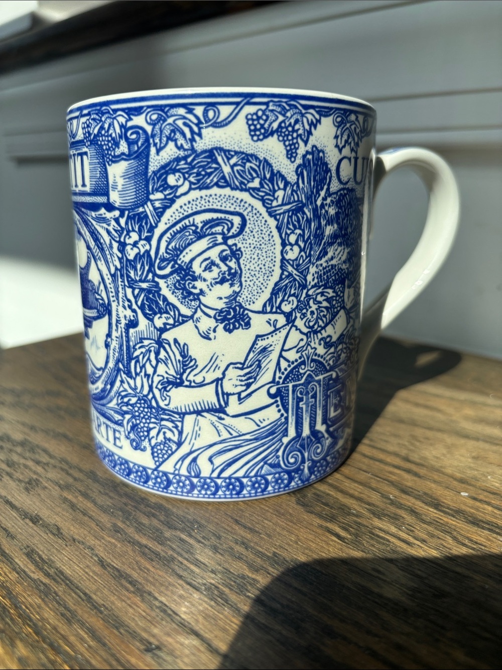 Vintage Spode Blue Room Collection Chef mug, transferwear, blue on white, large